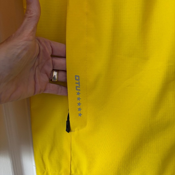 OTU Waterproof Raincoat - Bright Yellow Size S - Picture 8 of 14
